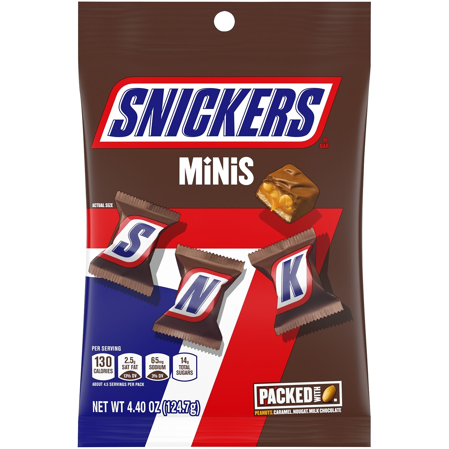 Snickers Minis Milk Chocolate Candy Bars, 4.4 oz., 12/Pack (MMM01502)