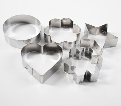 Halbrent 5PC Stainless Steel Cookie Cutter set