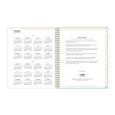 2025-2026 Day Designer for Blue Sky Secret Garden 8.5" x 11" Academic Year Weekly & Monthly Planner, Plastic Cover (137896-A26)