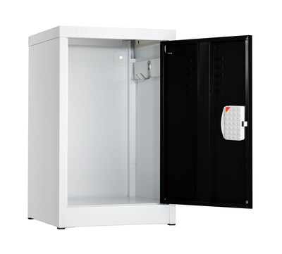 AdirOffice 24"H Single Tier Black Storage Locker (ADI629-02-BLK-DL)