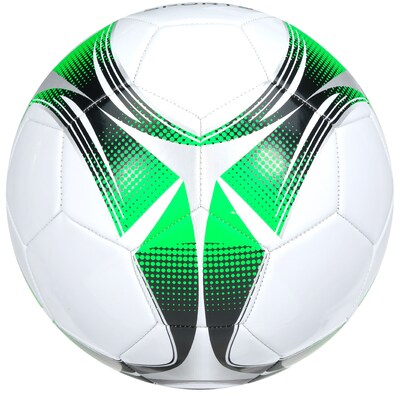 Xcello Sports Size 3 Soccer Balls with Pump, Black/Green/Silver and White/Green/Silver, 12/Pack (SB-S3-12-ASST-7)