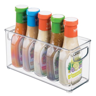 iDESIGN Small Stackable Plastic Storage Bin, Clear (63799)