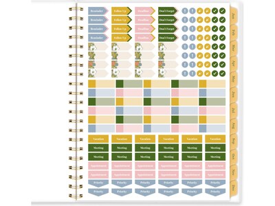 2025 Cambridge Aster 8.5" x 11" Weekly & Monthly Planner, Poly Cover, Multicolor (1729-901-25)
