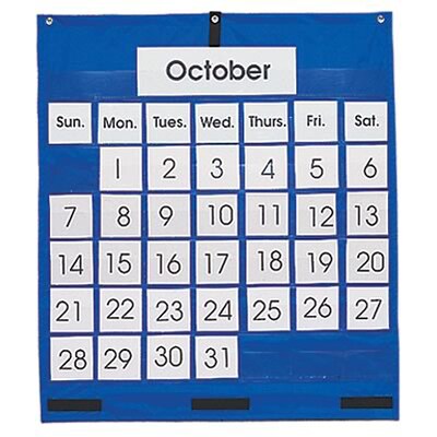 Monthly Calendar Pocket Chart | Quill.com