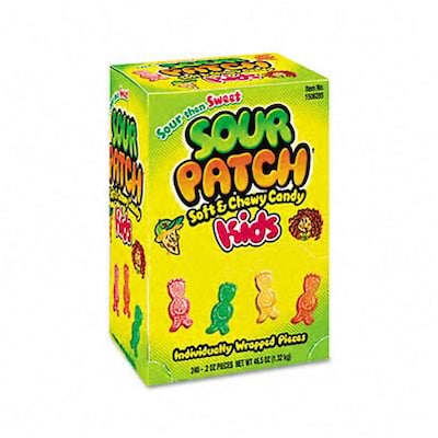 Sour Patch Kids® Candy; Grab-and-Go, 240 Pieces/Box
