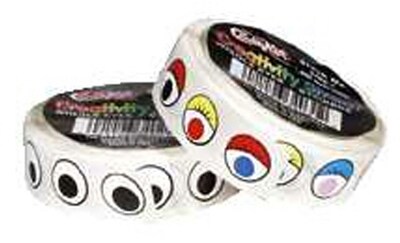 Creativity Street® Wiggle Eyes Stickers Roll, Multicolor, 1000/Pack (CK-34031)