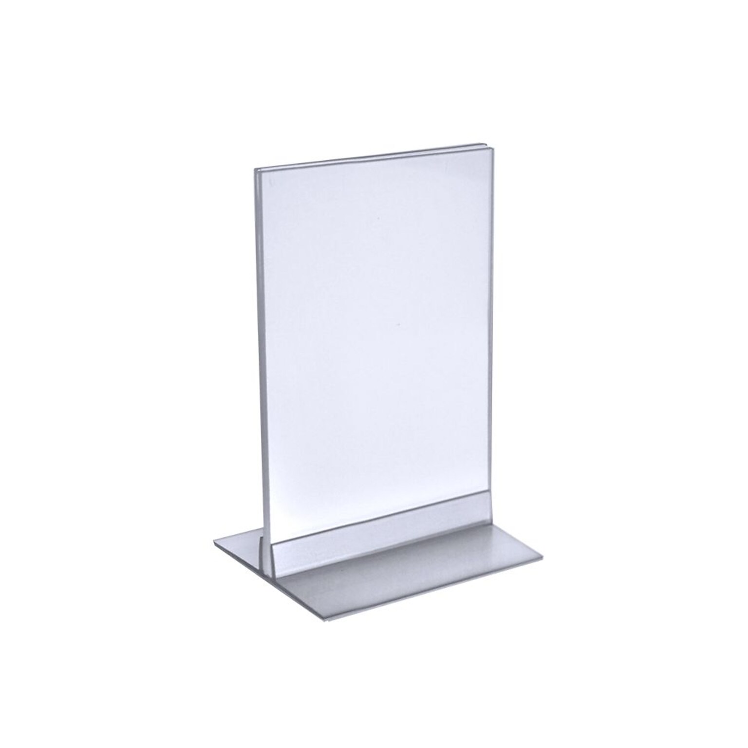 Azar Sign Holder, 5.5 x 8.5, Freestanding, Clear Acrylic, 10/Pack (102733)