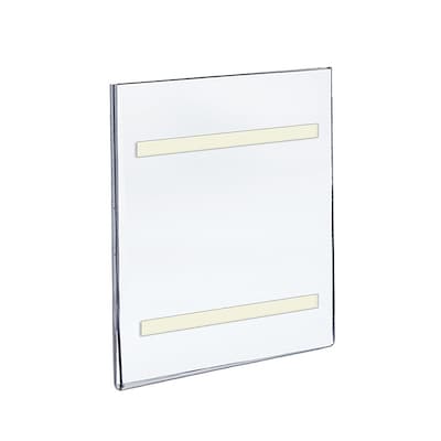 Azar Displays Adhesive Wall Sign Holder, 8W x 10H, Clear, 10/Pack (122025)