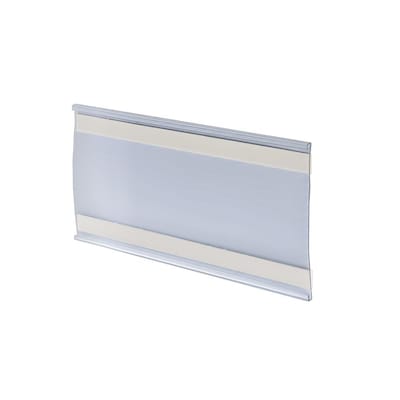 Azar Displays Adhesive Nameplate Sign Holder, 6W x 4H, Clear, 10/Pack (199613)