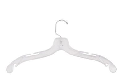 NAHANCO 17 Plastic Medium Heavy Weight Dress Hanger, Clear, 100/Pack