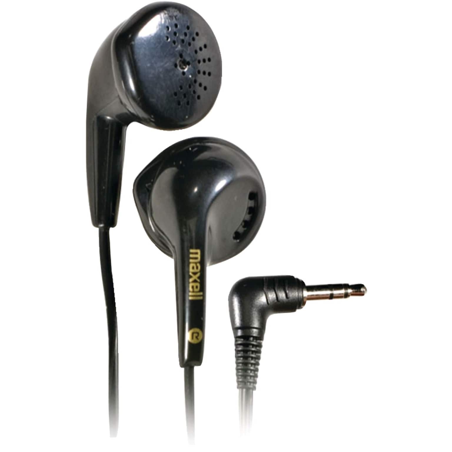 Maxell® Dynamic Earbuds; Black | Quill.com