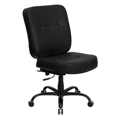 Belnick Hercules™ Series Leather Office Chair with Extra Wide Seat, Black |  Quill.com