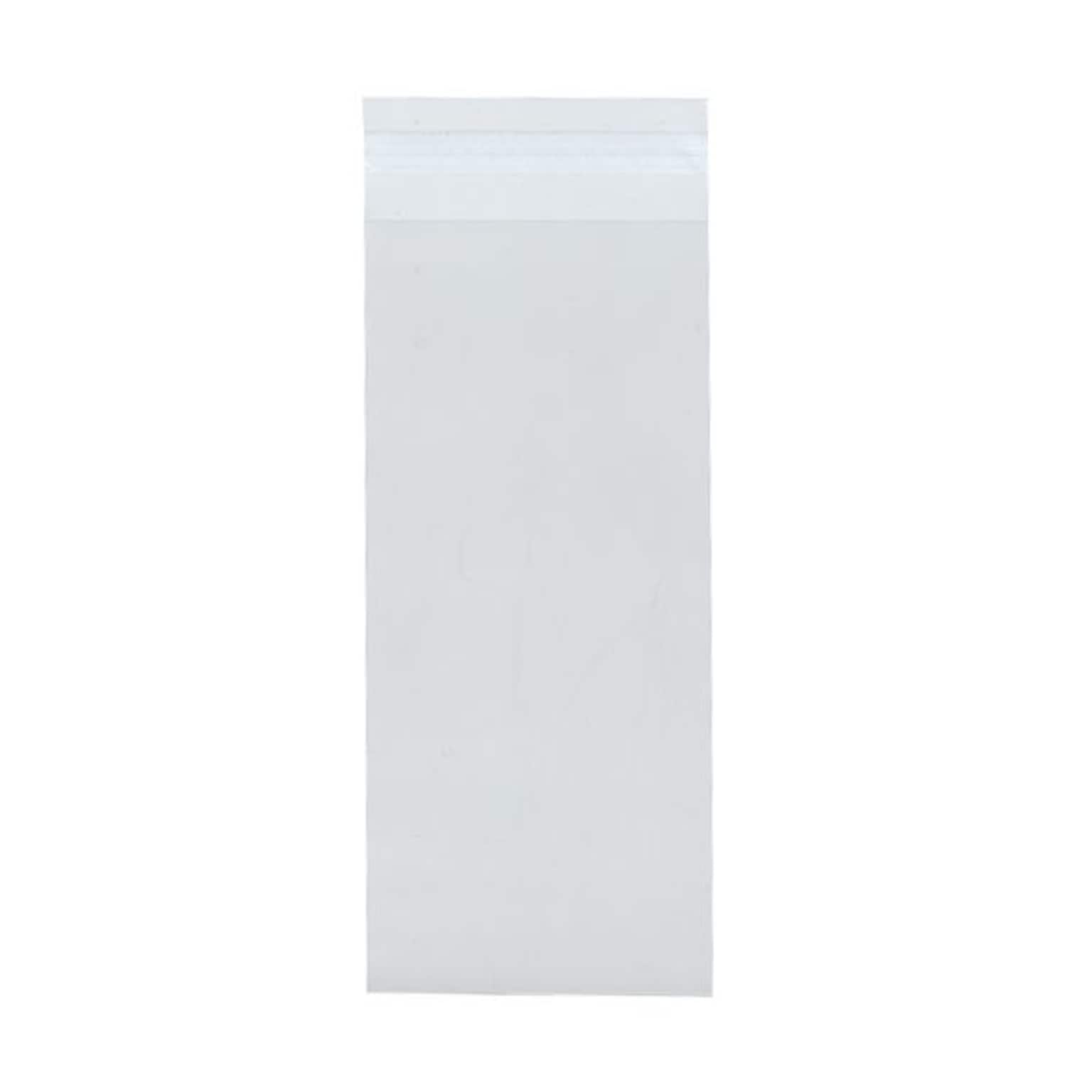 JAM Paper Cellophane Envelope with Peel & Seal Closure, #12 Policy, 4.4375 x 12.25, Clear, 100/Pack (NUM12CELLO)