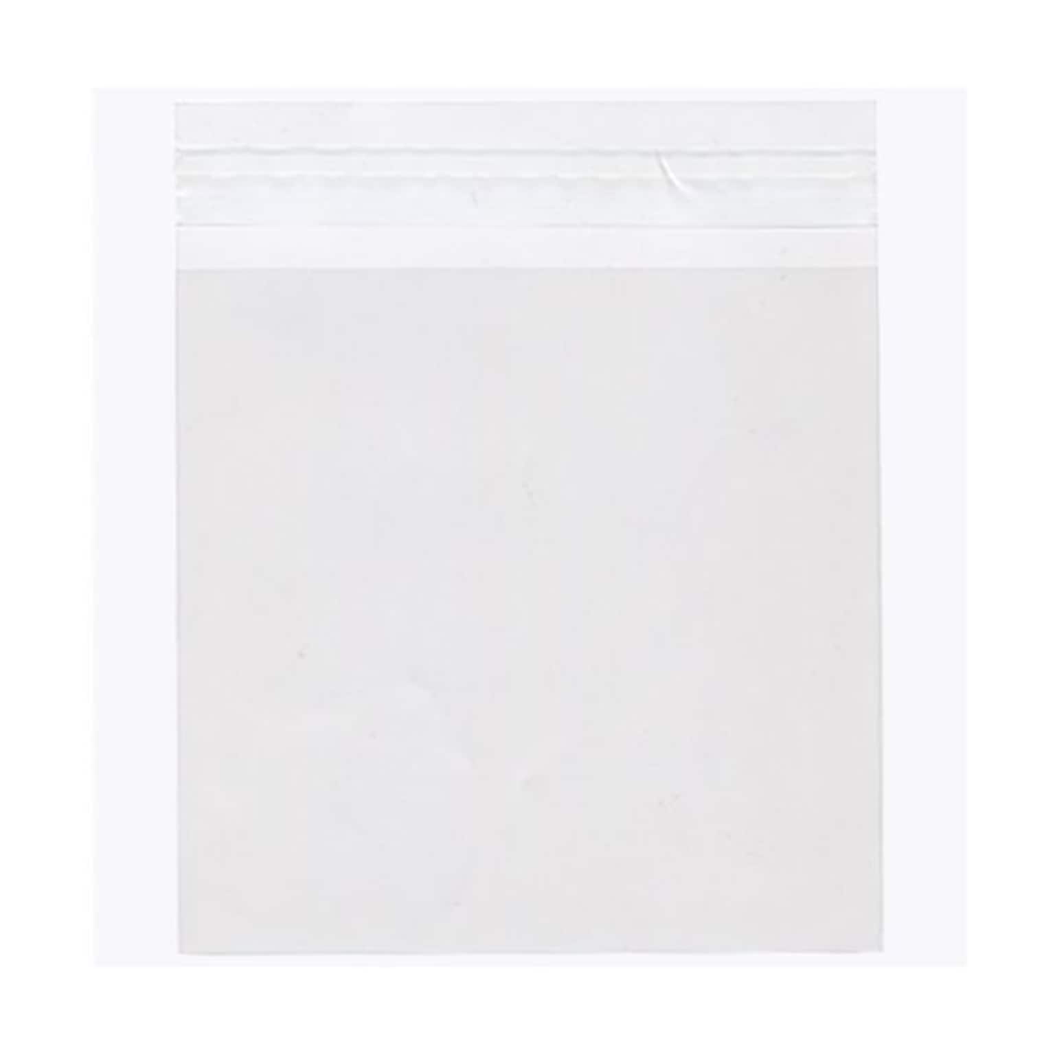 JAM Paper Cellophane Envelope with Peel & Seal Closure, 5.25 x 5.25, Clear, 100/Pack (5.25X5.25CELLO)