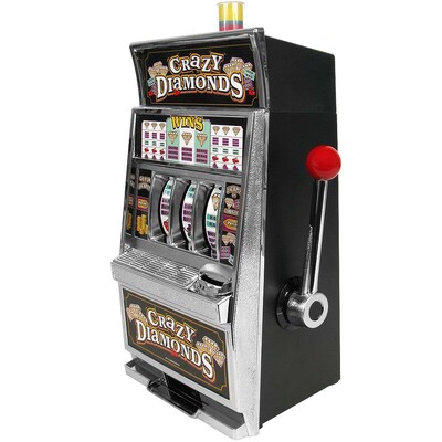 Trademark Poker™ Crazy Diamonds Slot Machine Bank