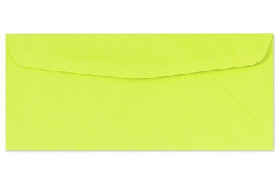 LUX® 60lbs. 4 1/8 x 9 1/2 #10 Bright Regular Envelopes, Electric Green, 1000/BX