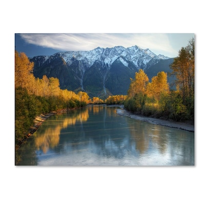 Trademark Fine Art Autumn River 30 x 47 Canvas Art
