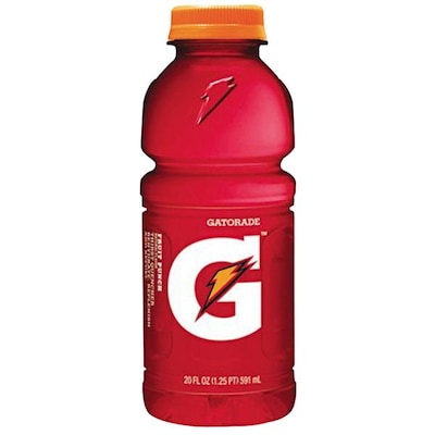 Gatorade G2 Low-Calorie Thirst Quencher, Fruit Punch, 20 oz. Bottle, 24/Carton (QKR04053)