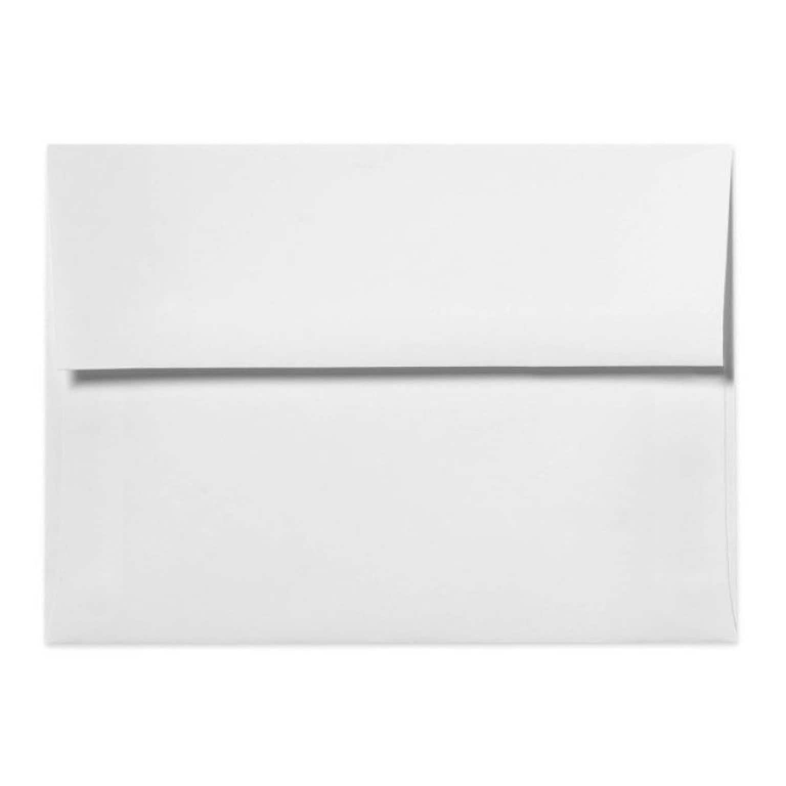 LUX® 60lb 4 3/4x6 1/2 Square Flap Envelopes W/Peel&Press; White, 500/BX