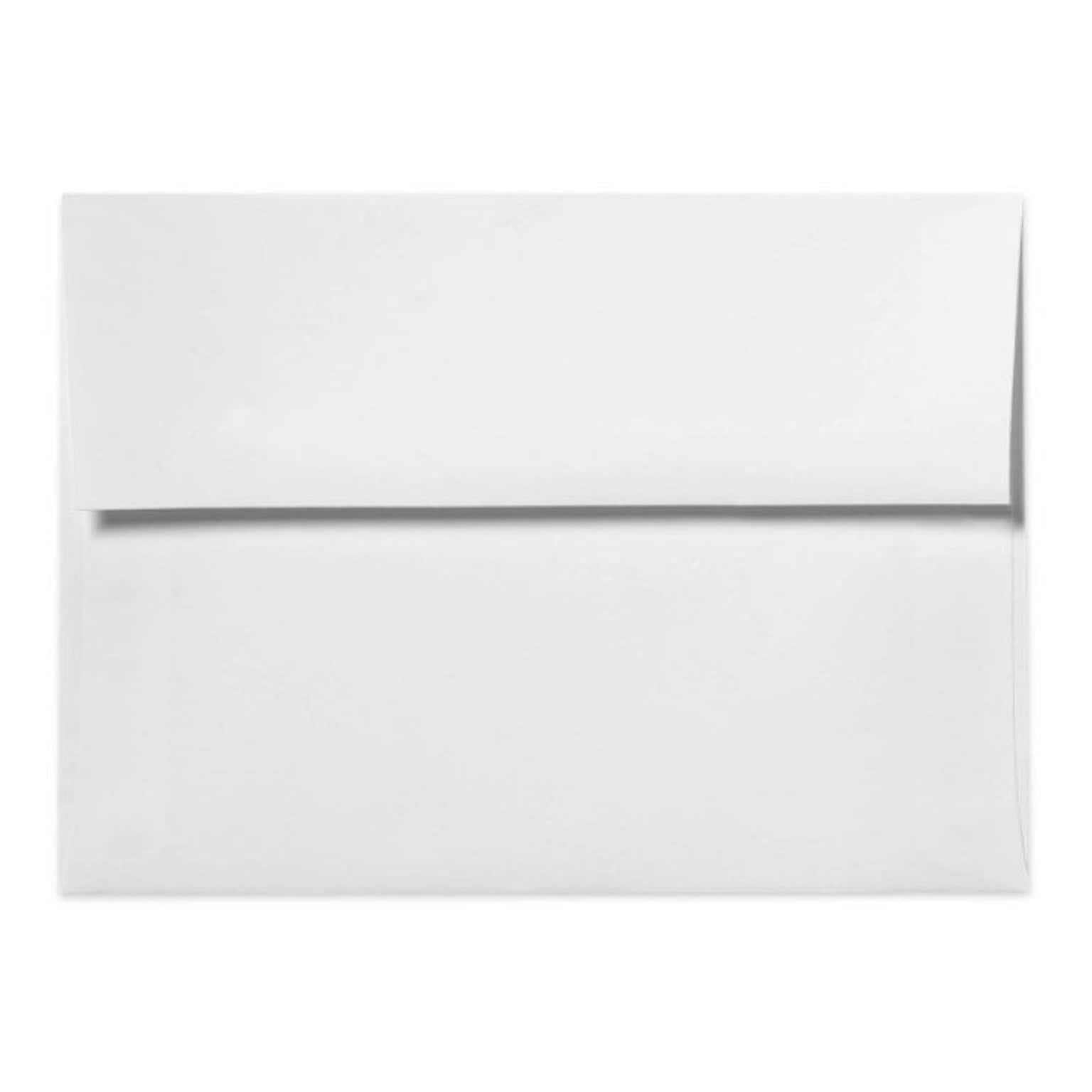 LUX® 60lb 4 3/8x5 3/4 Square Flap Envelopes W/Peel&Press; White, 500/BX