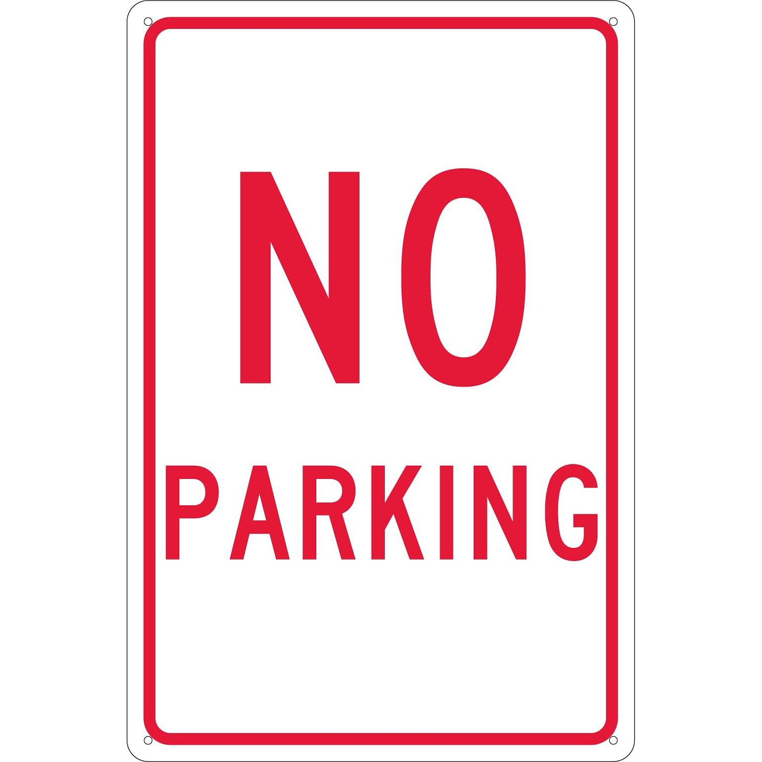 National Marker Reflective No Parking Parking Sign, 18 x 12, Aluminum (TM1G)