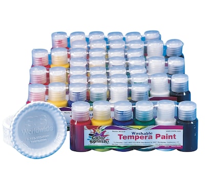 Color Splash® 3/4 oz. Washable Tempera Paint Pass Around Pack (PT3374)