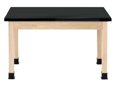 Diversified Woodcrafts Rectangular Science Table, 48" x 24", Black (P7102M30N)