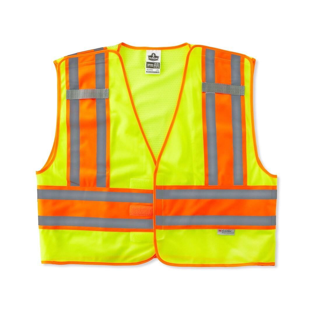 Ergodyne® Lime 4XL/5XL Public Safety Vest | Quill.com