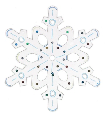 S&S Worldwide Snowflake Craft Kit, 12/Pack