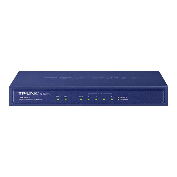 TP-LINK TL-R600VPN Gigabit VPN Router;1 Gigabit WAN port + 4 LAN ports,Supports  IPsec,PPTP, L2TP VPN | Quill.com