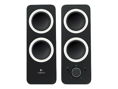Logitech® Z200 10 W Multimedia Speaker System; Midnight Black, | Quill.com