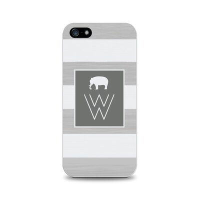 Centon OTM™ Critter Collection Gray Stripes Case For iPhone 5, Elephant - W