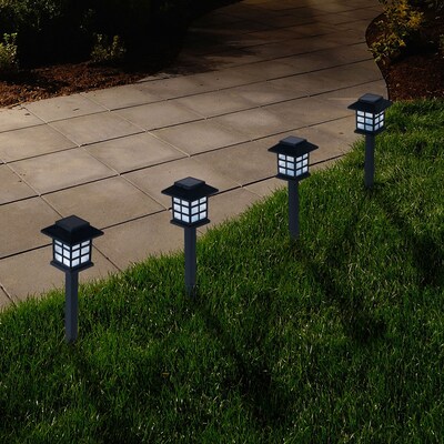 Pure Garden Outdoor 50-12 Lantern Solar Landscaping Lights