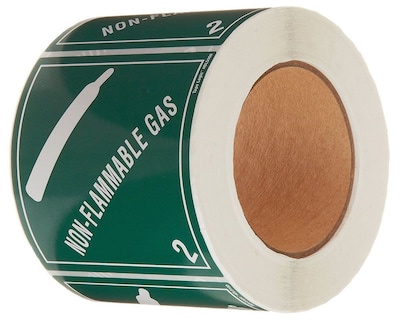 Tape Logic Non-Flammable Gas - 2" Tape Logic Shipping Label, 4" x 4"