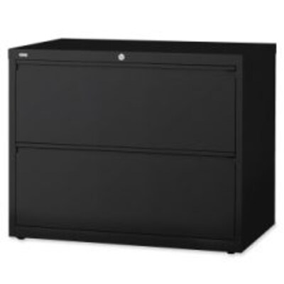 Lorell Lateral Files, Black, 2 x File Drawer(s)