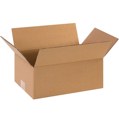 10'' x 6'' x 3'' Standard Corrugated Shipping Box, 200#/ECT, 25/Bundle (1063)