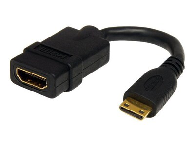5" High Speed Mini HDMI F/M Adapter Cable | Quill.com
