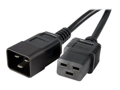 Startech 3 IEC 60320 C20 To IEC 320-C19 Computer Power Cord, Black