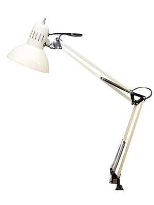 Studio Designs Swing Arm Drafting Lamp Swing Arm Lamp White | Quill.com