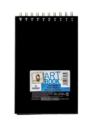 Canson Art Book All Media Watercolor Sketch Books, 5.5"X8.5" Heavy Weight,  40 Sheets, 2Pk (60525Pk2) | Quill.com