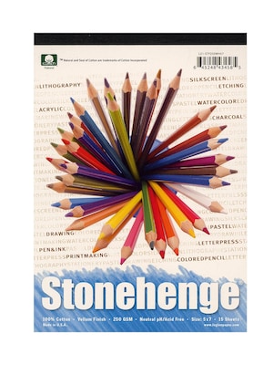 Rising Stonehenge Drawing Pads 5 In. X 7 In. 15 Sheets