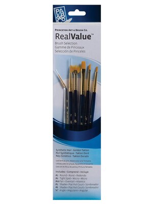Princeton Real Value Series 9000 Blue Handled Brush Set, 9133, Set Of 6 (66291)