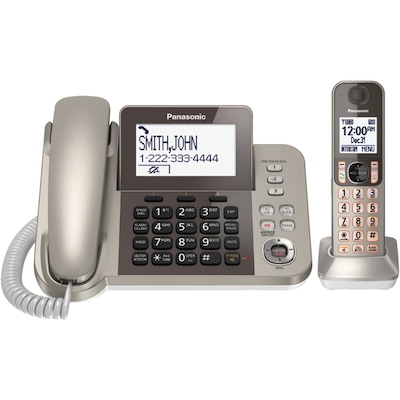 Panasonic Dect 6.0 Corded/Cordless Phone System with Caller ID & TAD, 1 Handset