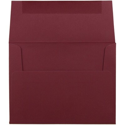 JAM Paper A2 Invitation Envelopes, 4.375 x 5.75, Dark Red, 50/Pack (31511305I)