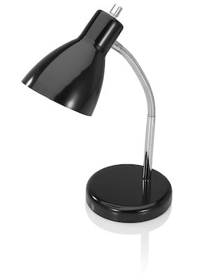 V-Light CFL Gooseneck Style Desk Lamp, Black (VS100503BC)