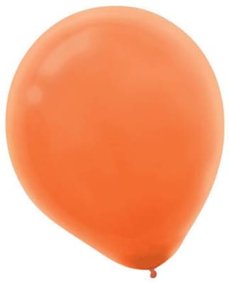 Amscan Solid Color Packaged Latex Balloons, 12, Orange Peel, 4/Pack, 72 Per Pack (113250.05)