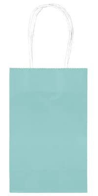 Amscan Kraft Paper Bag, 8.25 x 5.25, Robins Egg Blue, 4/Pack, 10 Bags/Pack (162500.121)