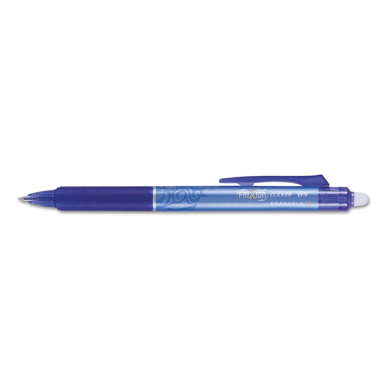 Pilot Frixion Clicker Erasable Gel Ink Retractable Pen, Extra Fine Point,  Blue Ink, Dozen (32521) | Quill.com