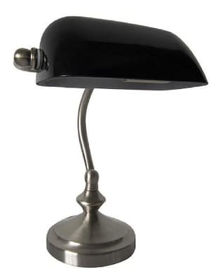All the Rages Simple Designs LT3057-BLK Bankers Lamp, Black