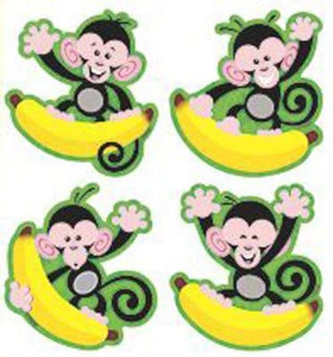 Trend® Mini Accents® Variety Packs, Monkeys and Bananas
